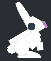 Rounder rabbit with tubular ears