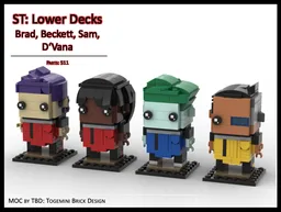 ST: Lower Decks - Boimler, Mariner, Tendi, Rutherford - Brickheadz
