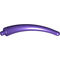 Lego Animal Body Part / Plant, Tail / Claw / Horn / Branch / Tentacle, End Section / Dark Purple