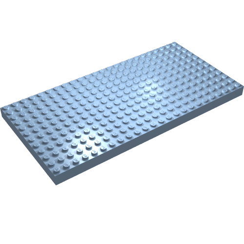 Lego Brick 12 x 24 / Bright Light Blue