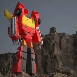 CBB06 Red Rocket G1-inspired Transformable Hot Rod