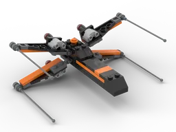 Poe's X-Wing (small build with simple parts) - Star Wars