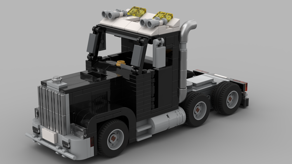 Lego American style truck (minifig scale)