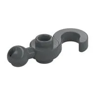 Hook with Towball / Dark Bluish Gray