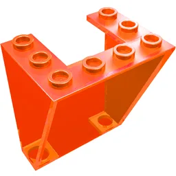 Windscreen 3 x 4 x 4 Inverted / Trans-Neon Orange