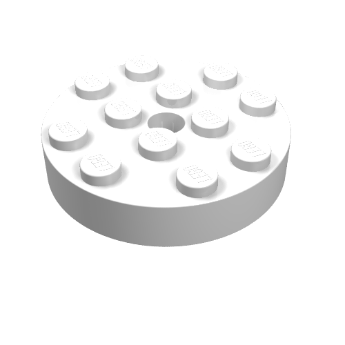 Lego Turntable 4 x 4 Top / White