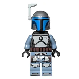 Jango Fett, Pearl Titanium Torso with Plain Arms, Black Helmet Print on Left-hand Site