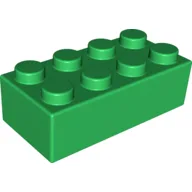 Brick Soft 2 x 4 / Green