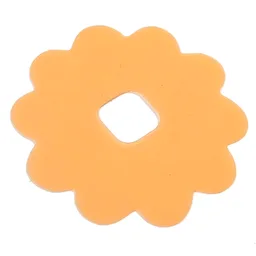 Clikits Icon Accent, Flower 4 1/8 x 4 1/8, 10 Petals / Trans-Flame Yellowish Orange