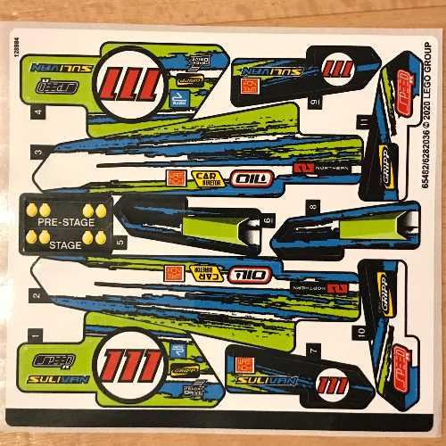 Lego Sticker Sheet for Set 42103-1 / [No Color/Any Color]