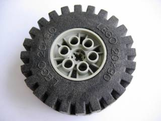 Lego Wheel 20 x 30 Technic with Black Tire 20 x 30 Technic (4266 / 4267)