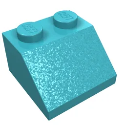 Brick Sloped 45° 2 x 2 / Medium Azure