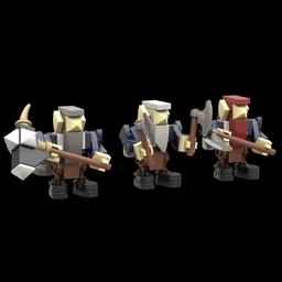 Medieval Dwarf with a big axe