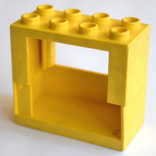 Lego Duplo Door Frame 2 x 4 x 3 for Half Door / Yellow