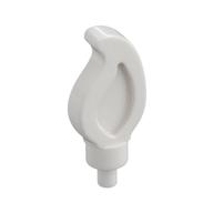 Lego Wave / Flame Small with Pin / White