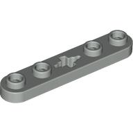 Lego Technic Plate 1 x 5 with Smooth Ends, 4 Studs and Centre Axle Hole / Light Gray