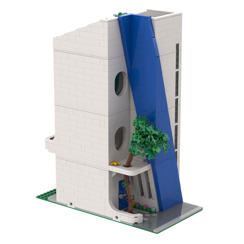 Lego Blue Stripe House