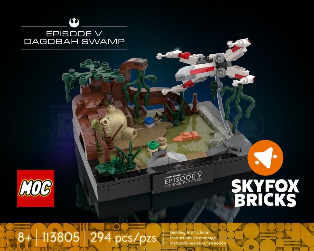 Lego SW Episode V: Dagobah Swamp + Luke's Xwing