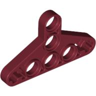 Lego Technic Beam Triangle Thin [Type I] / Dark Red