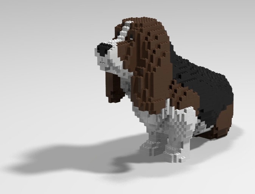 Lego Dog Basset Hound - life sized