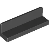 Panel 1 x 4 x 1 with Rounded Corners [Thin Wall] / Black