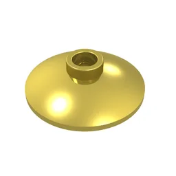 Dish 2 x 2 Inverted [Radar] / Chrome Gold
