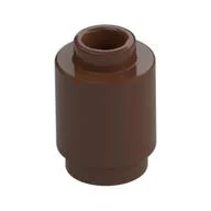 Brick Round 1 x 1 Open Stud / Brown