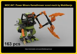 Flamethrower scout mech