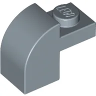 Brick Curved 1 x 2 x 1 1/3 with Curved Top / Sand Blue