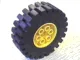 Wheel 20 x 30 Technic with Black Tire 20 x 30 Technic (4266 / 4267) / Yellow