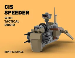 CIS Speeder with Tactical Droid