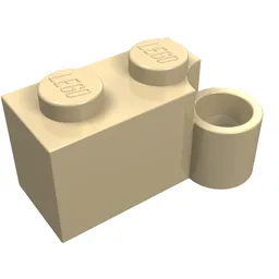 Hinge Brick 1 x 4 [Lower] / Tan