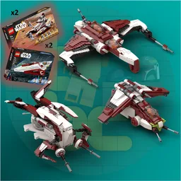 75333 - 75342 - 3-in-1 Republic Ships - 187th Legion Edition