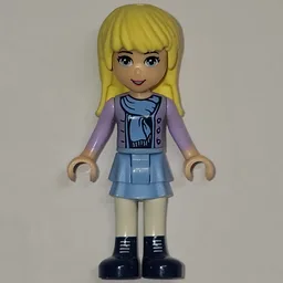 Stephanie - Lavender Jacket, Scarf, Light Aqua Skirt