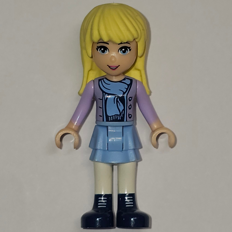 Lego Stephanie - Lavender Jacket, Scarf, Light Aqua Skirt