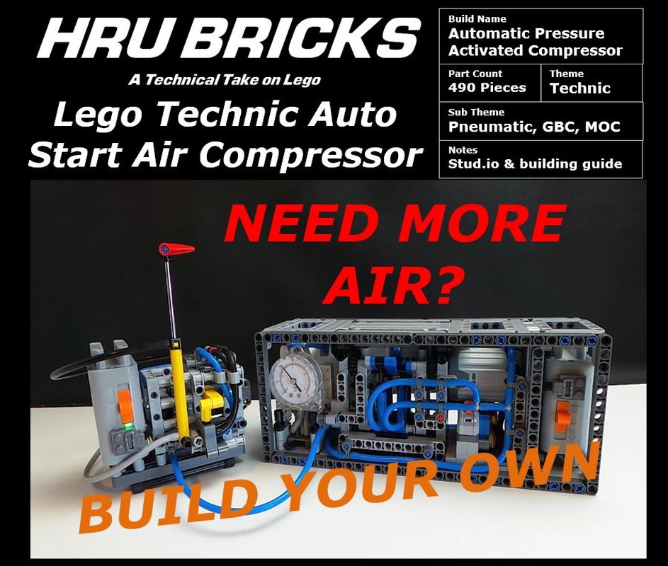 Lego Technic Auto Start Air Compressor