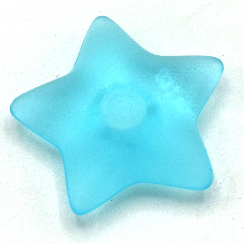Lego Clikits Icon, Star 2 x 2 Large with Pin / Trans-Light Blue