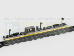 Amtrak Train Station & Loop Of Track - To Use With My 4 Stud Wide Trains