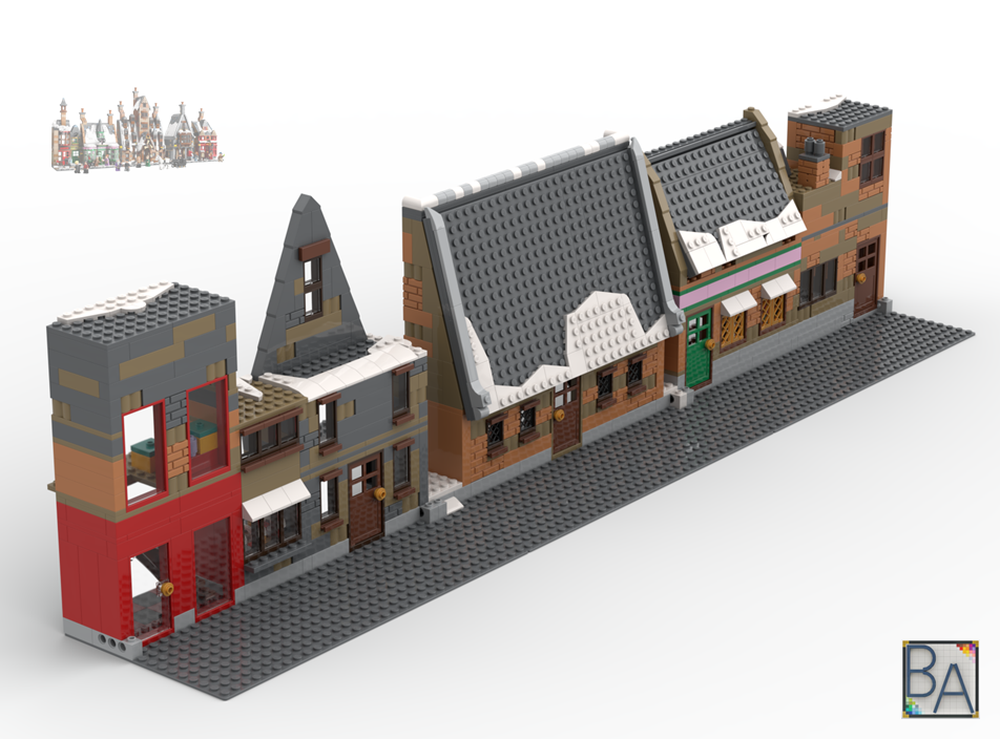 Lego Hogsmeade Village Enclosure - Compatible with Set 76457