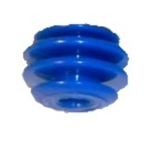 Lego Pen Bead, Round Orb, 4 Discs / Blue