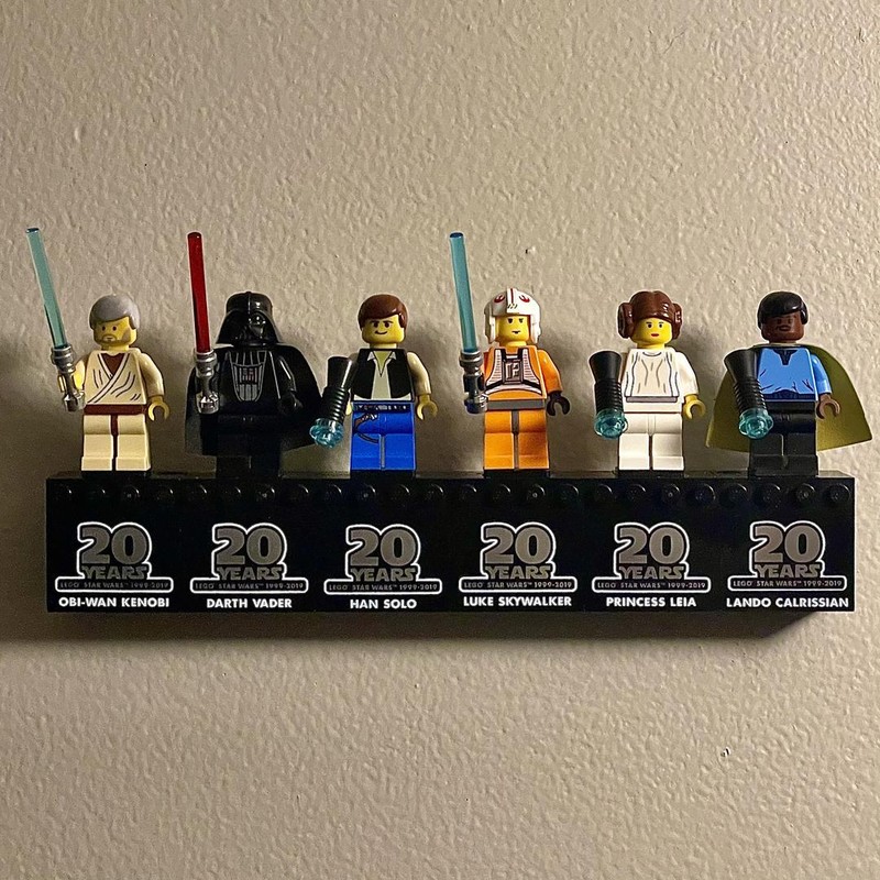 Lego 20th Anniversary Lego Star Wars Minifig Display