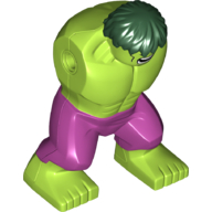 Lego Body Giant, Hulk with Magenta Pants Print / Lime