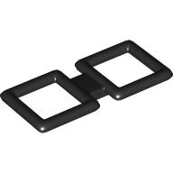 Lego Double Squares (Brickheadz Glasses) / Black