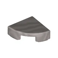Tile Round 1 x 1 Quarter / Metallic Silver
