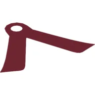 Neckwear Cape, Two Long Tails, One Hole / Dark Red