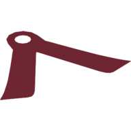 Lego Neckwear Cape, Two Long Tails, One Hole / Dark Red