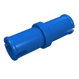 Technic Pin without Friction Ridges Lengthwise / Blue