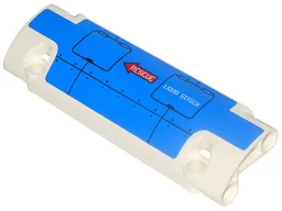 Technic, Panel Curved 11 x 3 with Blue Panel with 'LIQUID OXYGEN' and Red Arrow with 'RESCUE' Pattern Model Right (Sticker) - Set 42025