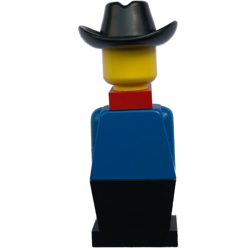 Lego LEGOLAND Blue Torso, Black Legs, With Black Head, Red Bandana