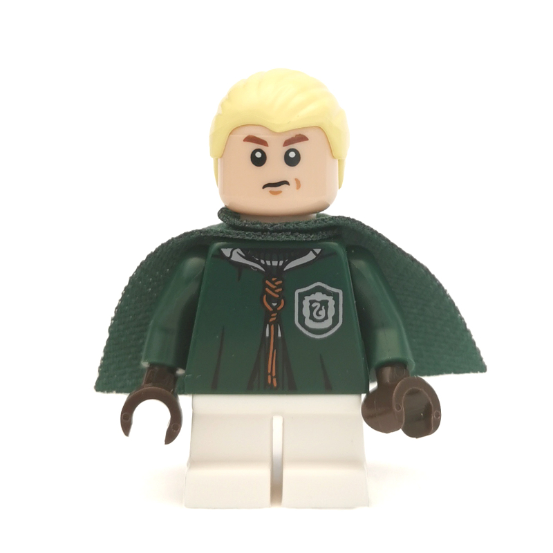 Lego Draco Malfoy, Dark Green Slytherin Quidditch Uniform (CMF)